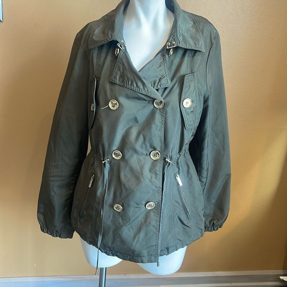 Michael Kors Women's Jacket Olive Green Size PM